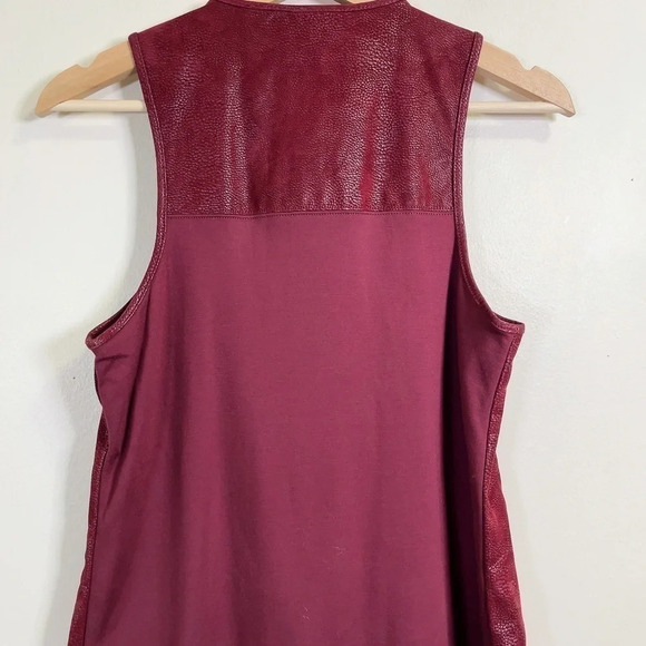 Guess Faux Leather Sleeveless Snap Button Mini Dress - Picture 13 of 14